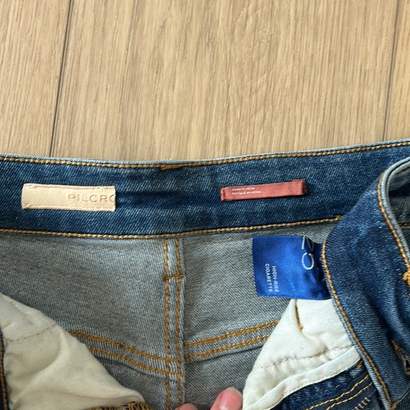 Pilcro | Slim Straight Cigarette Distressed Denim Jeans - Picture 3 of 8